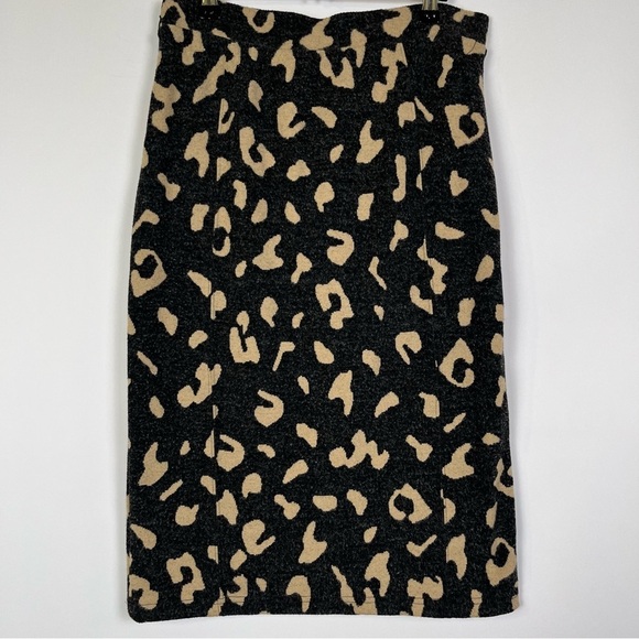 Mauve by Anthropologie Delphine Leopard Print Pencil Skirt – Size Medium - Picture 3 of 8